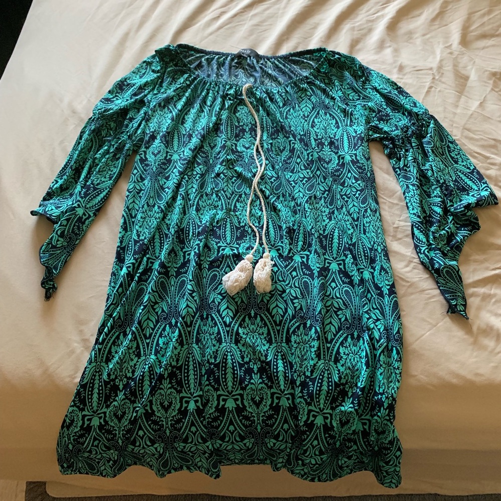 Blue and green Dress